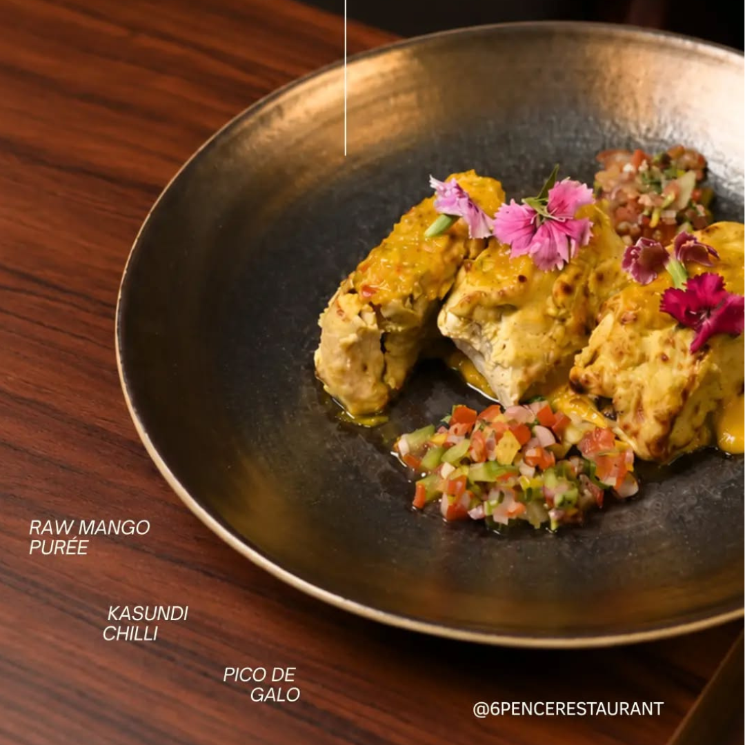Aam Kasundi Fish Tikka (4 Pcs)
