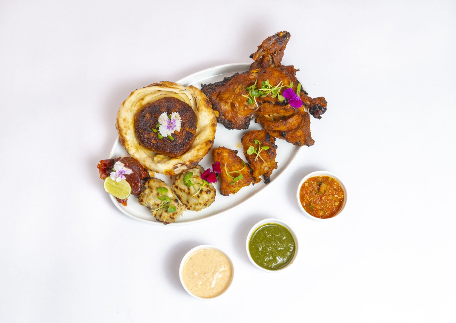 6 Pence's Kabab Platter (Non Veg) (2 Pcs Each Item)