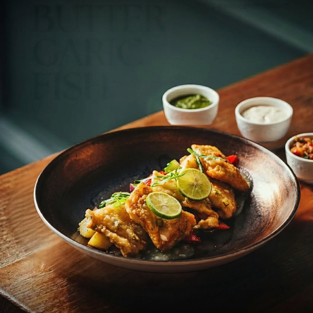 Butter Garlic Fish (Bhetki)