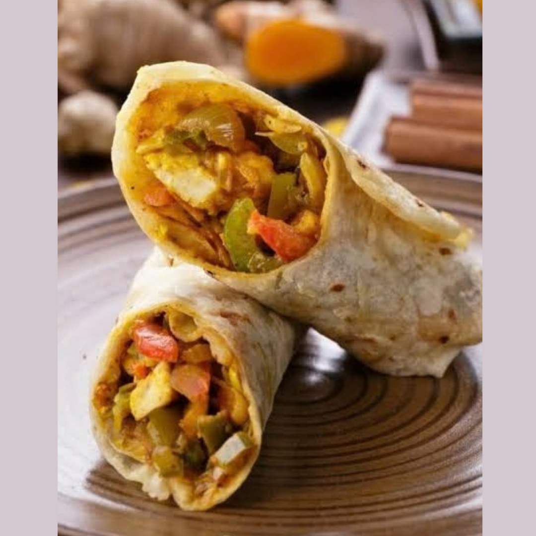 Paneer Tikka Salad Roll